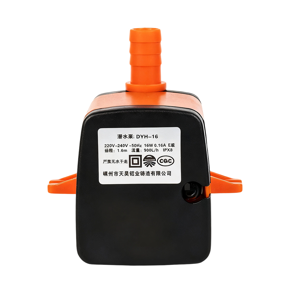 Pompa dell'acqua con ventola di raffreddamento di tipo chiuso DYH-16B da 16 W con design a pedale